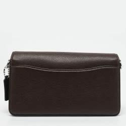 Coach Dark Brown Leather Tabby 26 Shoulder Bag