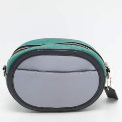Coach Tricolor Leather Horse And Carriage Camera Crossbody Bag