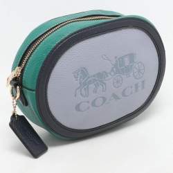Coach Tricolor Leather Horse And Carriage Camera Crossbody Bag