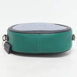 Coach Tricolor Leather Horse And Carriage Camera Crossbody Bag