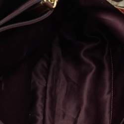 Coach Multicolor Ashley Logo Scarf Print Satin and Patent Leather Tote