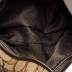 Coach Choco Brown/Beige Signature Canvas Edie Shoulder Bag