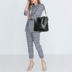 Coach Black Leather Mollie Bucket Bag