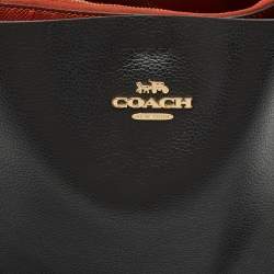 Coach Black Leather Mollie Bucket Bag