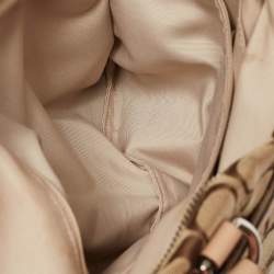 Coach Beige Signature Canvas and Leather Top Zip Tote 