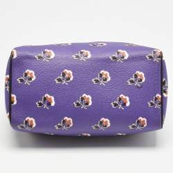 Coach Multicolor Floral Print Coated Canvas Mini Bennett Satchel