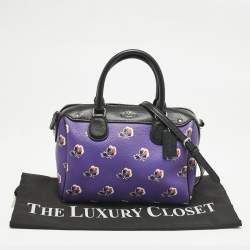 Coach Multicolor Floral Print Coated Canvas Mini Bennett Satchel
