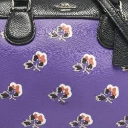Coach Multicolor Floral Print Coated Canvas Mini Bennett Satchel