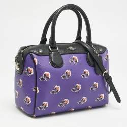 Coach Multicolor Floral Print Coated Canvas Mini Bennett Satchel