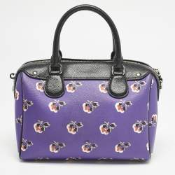 Coach Multicolor Floral Print Coated Canvas Mini Bennett Satchel