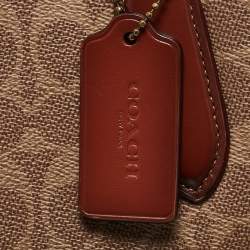 Coach Beige/Brown Signature Coated Canvas and Leather Willow Tote