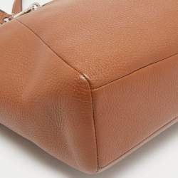 Coach Brown Pebbled Leather Prairie Satchel