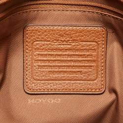 Coach Brown Pebbled Leather Prairie Satchel