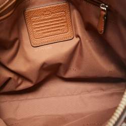 Coach Brown Pebbled Leather Prairie Satchel