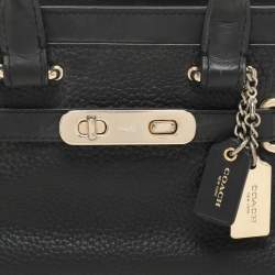 Coach Black Leather Swagger 20 Tote