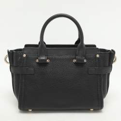 Coach Black Leather Swagger 20 Tote