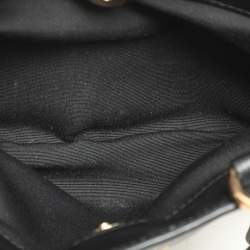 Coach Brown/Black Signature Coated Canvas and Leather Mini Lillie Carryall Satchel