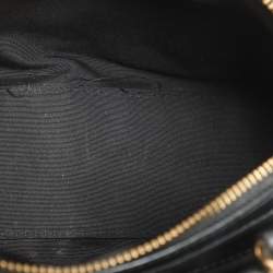 Coach Brown/Black Signature Coated Canvas and Leather Mini Lillie Carryall Satchel