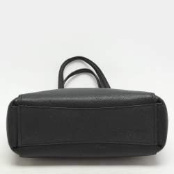 Coach Black Leather Mini Brooke Carryall Satchel