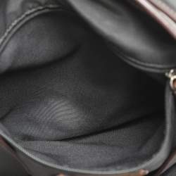 Coach Dark Brown/Grey Jacquard Canvas and Leather Legacy Lexy Shoulder Bag