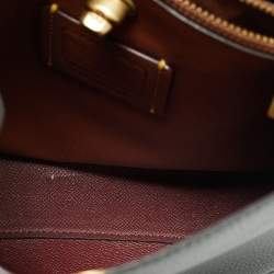 Pre Owned Coach Dark Green Leather Willow Bucket Bag