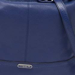 Coach Blue Pebble Leather Park Hobo