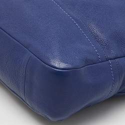 Coach Blue Pebble Leather Park Hobo