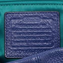 Coach Blue Pebble Leather Park Hobo