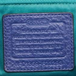 Coach Blue Pebble Leather Park Hobo