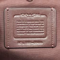 Coach Black Leather and Suede Lora Carryall Satchel