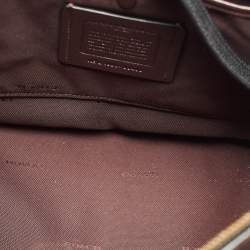 Coach Black Leather and Suede Lora Carryall Satchel