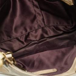 Coach Beige Mix Leather Mia Inlaid C Tote