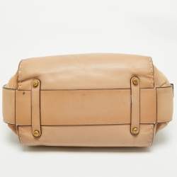 Coach Tan Leather and Suede Double Swagger Tote