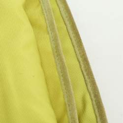 Coach Beige/Green Signature Patchwork Canvas and Python Buckle Shoulder Bag  