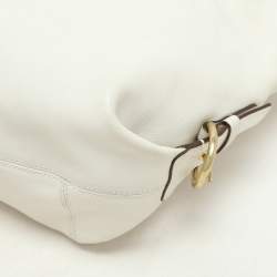 Pre Owned Coach White Leather Julianne Tote