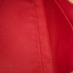 Coach Brown/Red Signature Coated Canvas and Leather Rowan Boston Satchel
