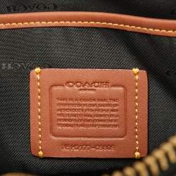 Pre Owned Coach Black Pebble Leather Camera Crossbody Bag
