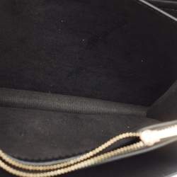 Pre Owned Coach Black/Brown Signature Coated Canvas and Leather Klare Crossbody Bag