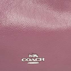 Pre Owned Coach Pink/Burgundy Leather Mara Hobo