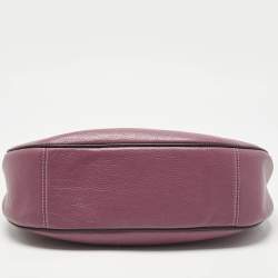 Pre Owned Coach Pink/Burgundy Leather Mara Hobo