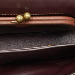 Pre Owned Coach Black Signature Embossed Leather Dinky Crossbody Bag