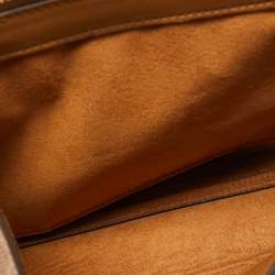 Pre Owned Coach Pink/Beige Signature Coated Canvas and Leather Parker Shoulder Bag