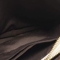 Pre Owned Coach White Leather Bird Patched Jamie Camera Crossbody Bag