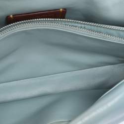 Pre Owned Coach Aqua Ombre Leather Tabby Pillow 26 Shoulder Bag