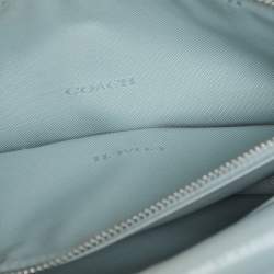 Pre Owned Coach Aqua Ombre Leather Tabby Pillow 26 Shoulder Bag