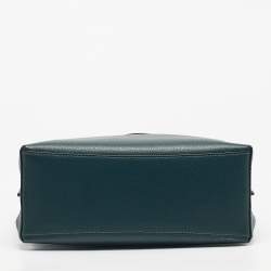 Pre Owned Coach Dark Green Leather Mollie 25 Tote