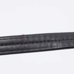 Pre Owned Coach Navy Blue Signature Coated Canvas and Leather Reversible Flap Crossbody Bag