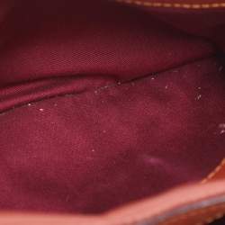 Pre Owned Coach Beige/Brown Signature Coated Canvas and Leather Camera Crossbody Bag