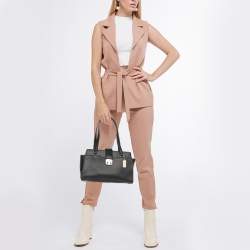 مملوكة مسبقًا Coach Black Leather Avary Carryall Satchel