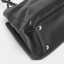 Pre Owned Coach Black Leather Margot Carryall Satchel